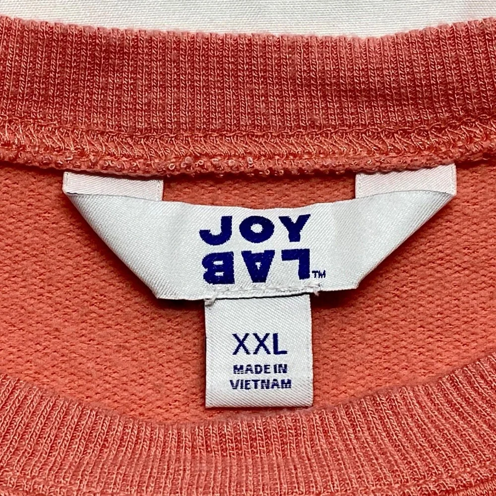 Joy Lab Activewear Top Women's XXL Pink Coral Modal Blend‎ Long Sleeve Pullover